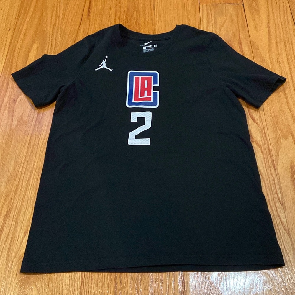 Nike Youth LA Clipper Kawhi Leonard Jordan Brand Black Statement Edition T-Shirt